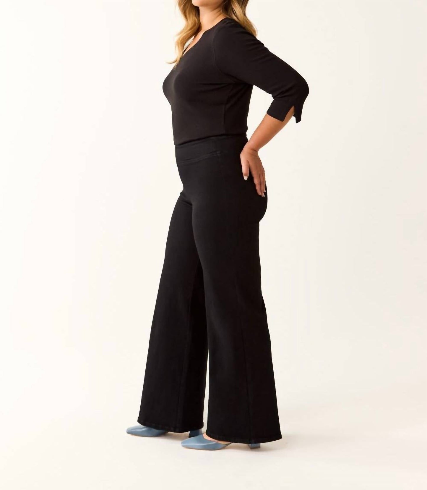 Fdj - Beyond Denim Pull-on Wide Leg Jeans