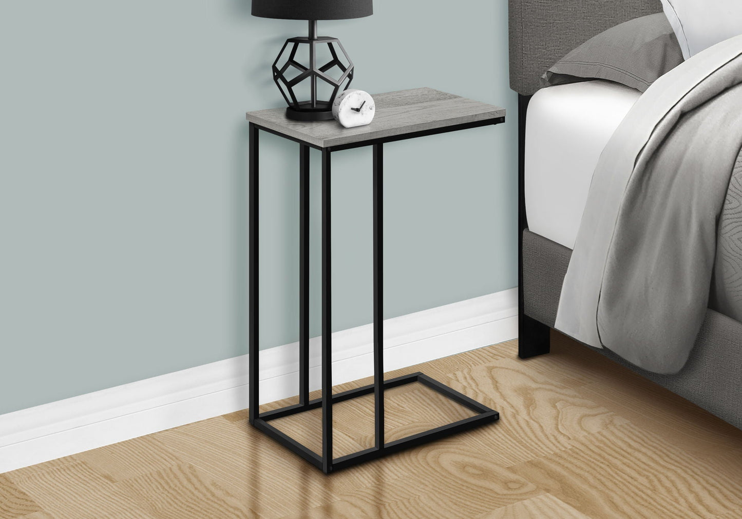 Accent Table, C-Shaped, Space-Saving Functionality