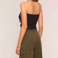 Heartloom - Cyndi Faux Leather Bandeau Top