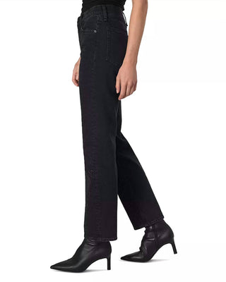 Rag &amp; Bone - Calça jeans Harlow com cintura alta e perna reta e tornozelo
