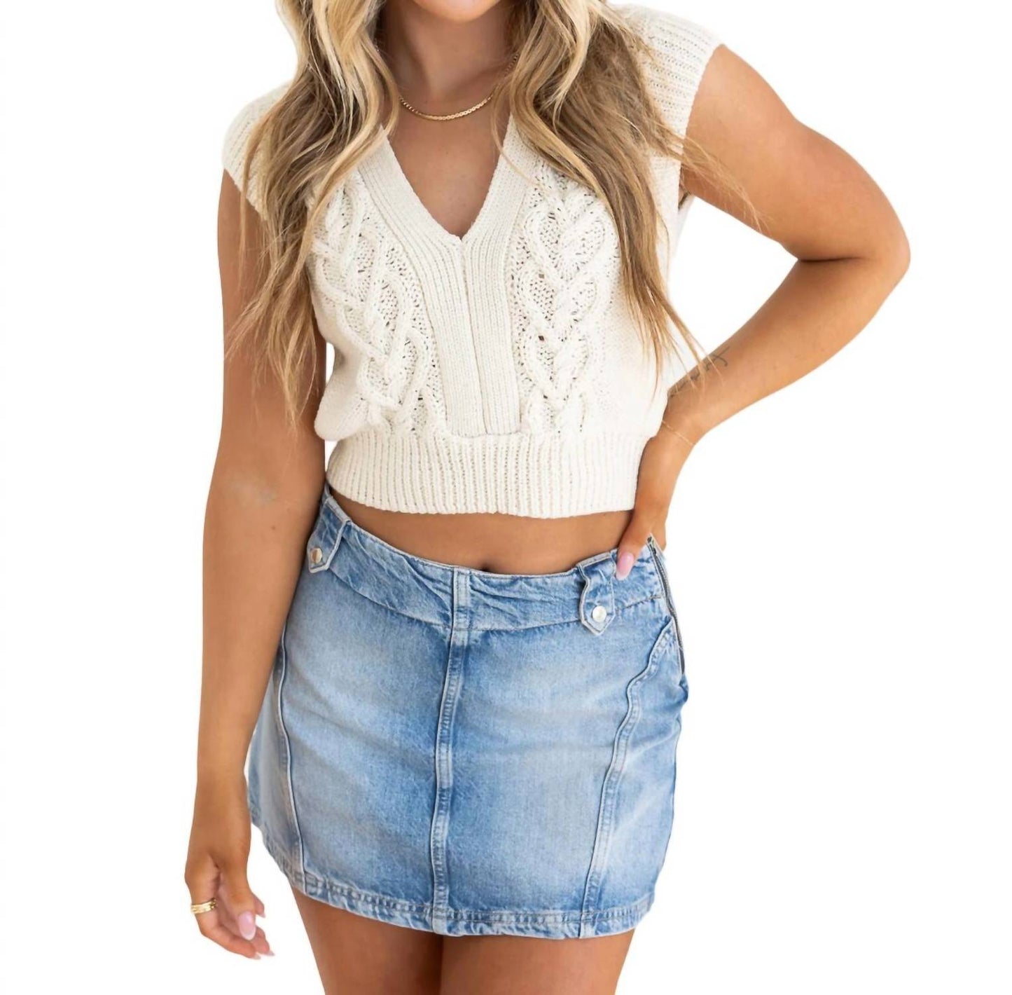 Z Supply - Colete de malha com cordão