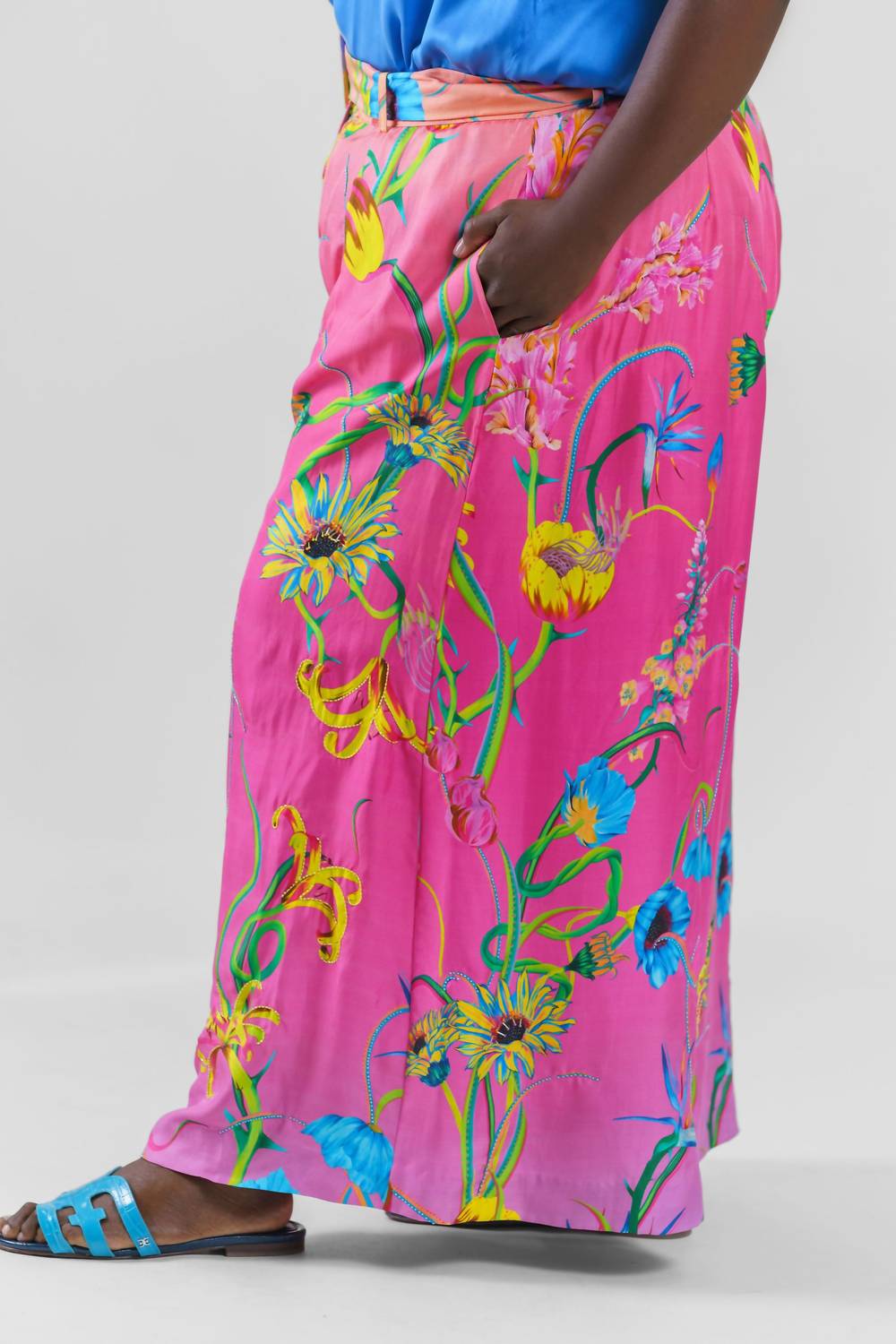 La Fuori - Armorosa Gardenia Flared Pants - Plus