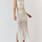 Lalavon - Striped Knit Maxi Dress