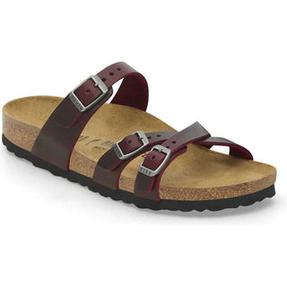 Birkenstock - Sandálias femininas de couro oleado Franca
