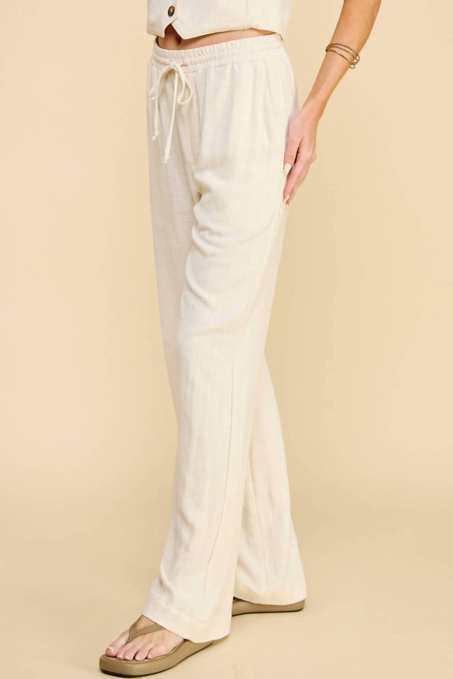 If She Loves - Evergreen Linen Pant