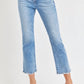 Risen - Low Rise Crop Slim Straight Jeans