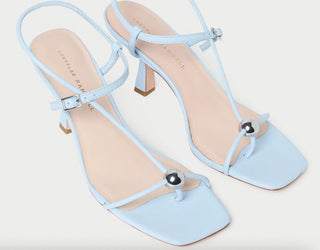 Loeffler Randall - Women's Triana Leather Mid-heel Sandal