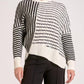 Elan - Asymmetrical-striped Sweater