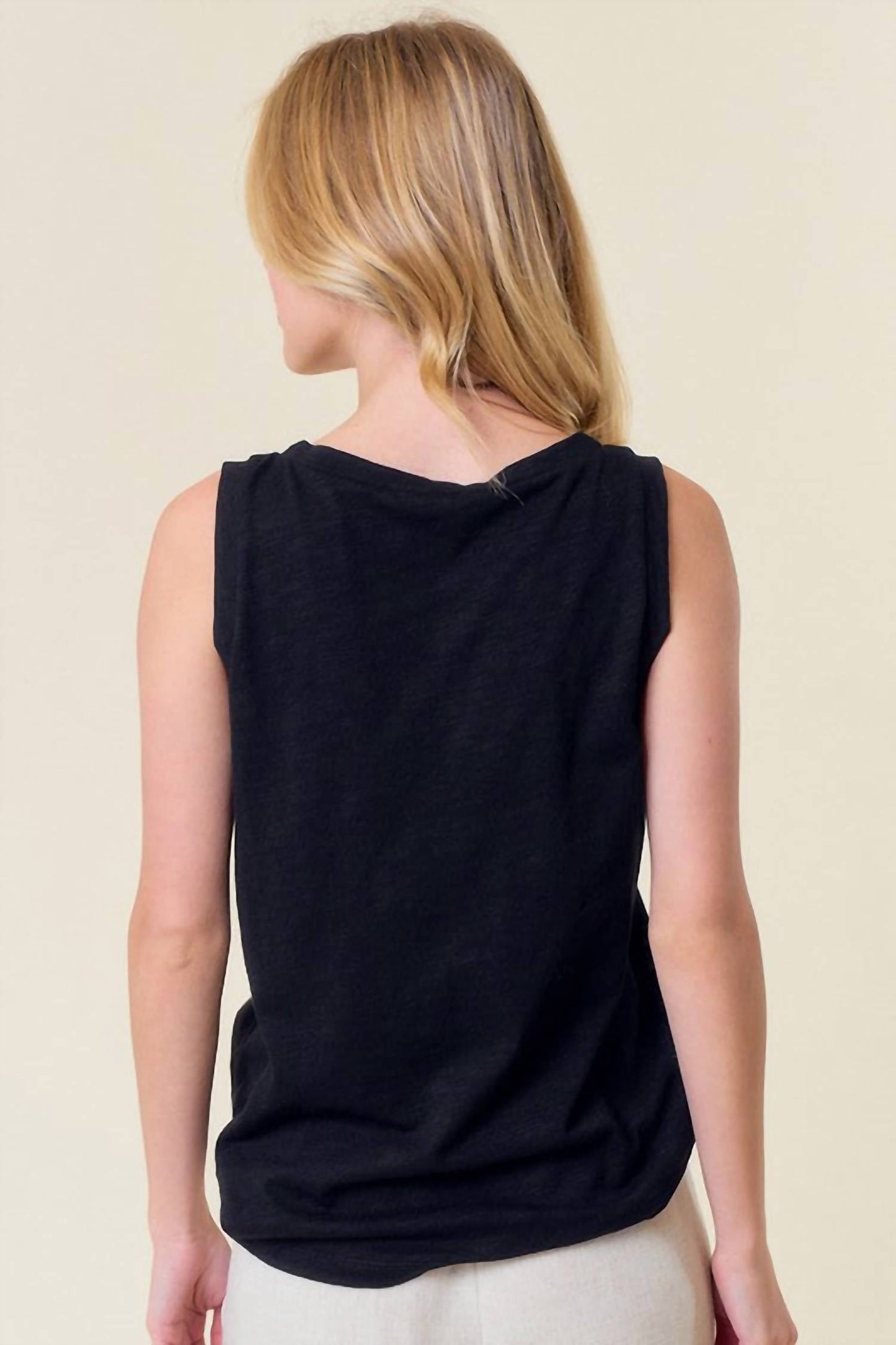 Doe And Rae - Embroidered Puppy Tank Top