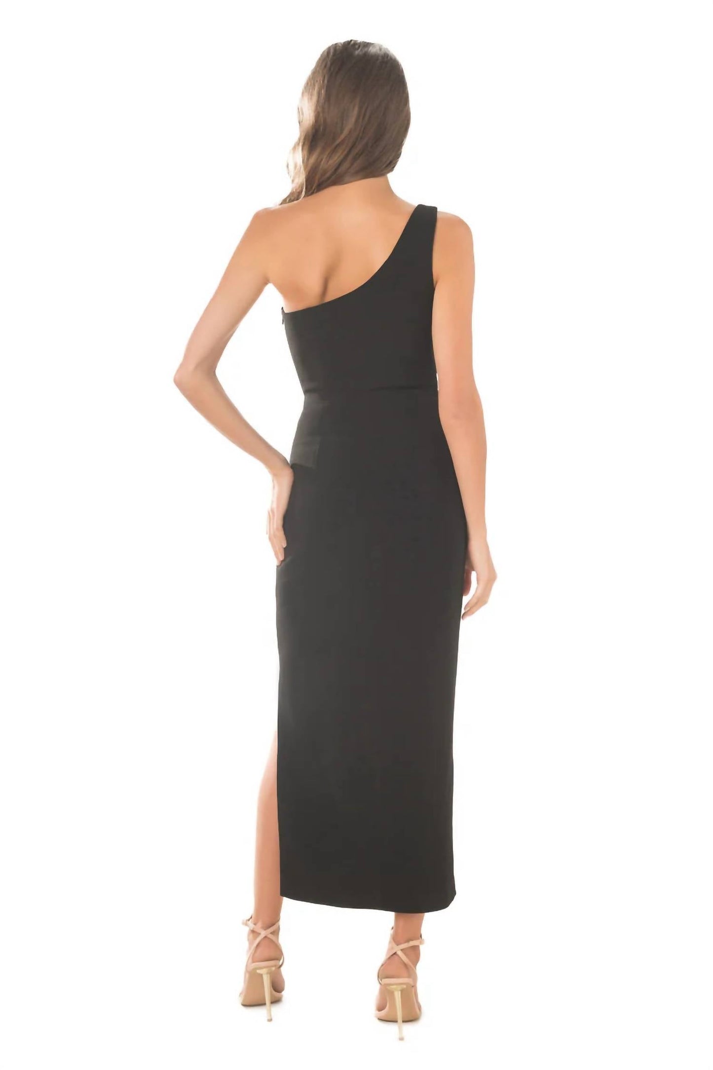 Dress The Population - Magnolia One Shoulder Midi Dress