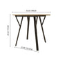 Round Dining Table, For 2 - 4 People - Rustic Brown