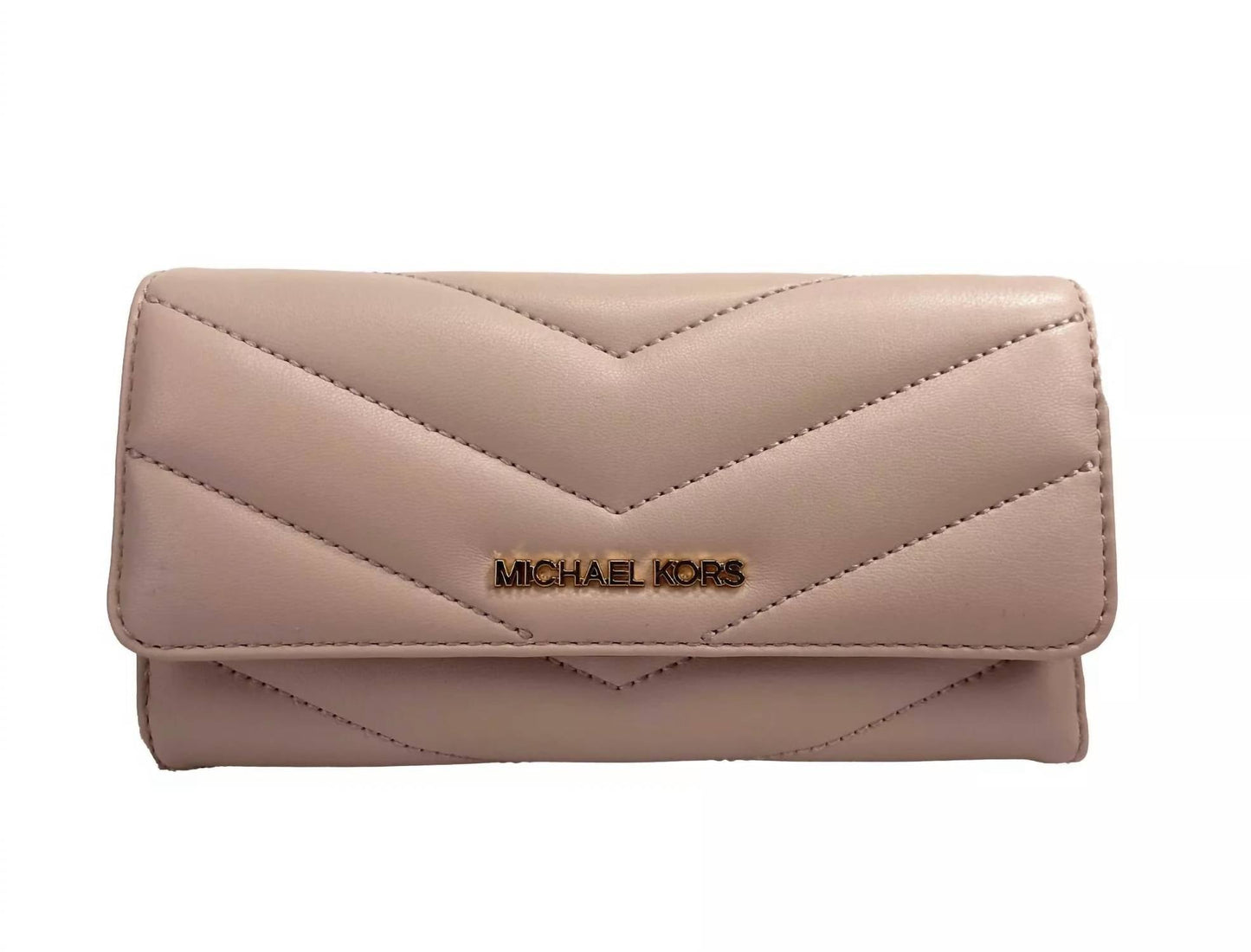 Michael Kors - Jet Set Travel Large Quilted Leather Trifold Wallet