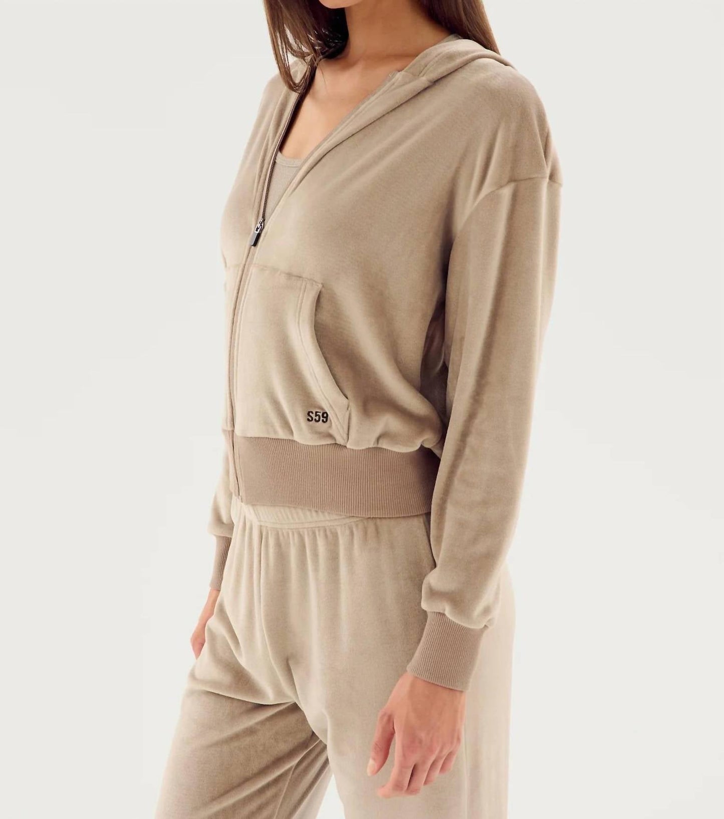 Splits59 - Rhys Velour Zip Up Hoodie