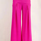 Trendsi - Celeste Textured Wide-Leg Pants with Pockets