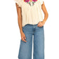 Mahila - Olene Embroidery Blouse Top