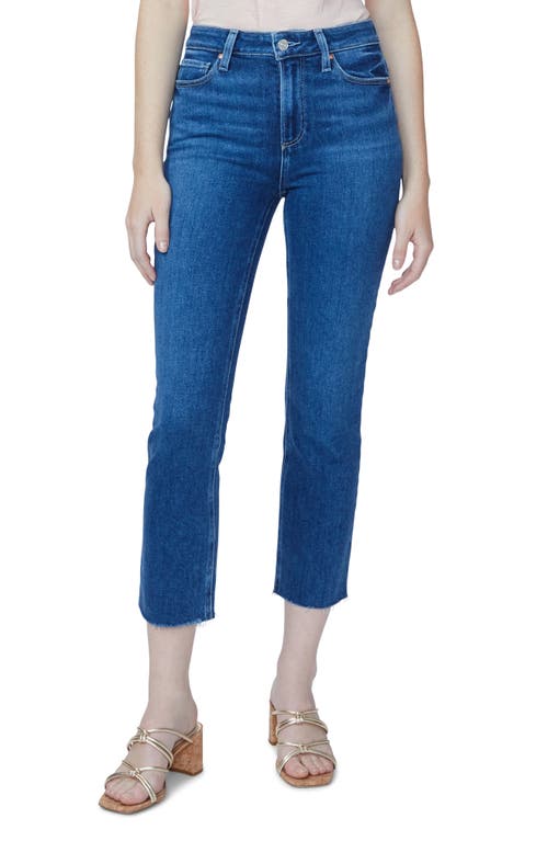 PAIGE Cindy High Waist Crop Straight Leg Jeans in Wonderwall, Size 27