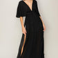 Vestido longo com fenda e amarração nas costas HYFVE
