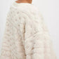 Free People - Cable Knit Sweatshirt