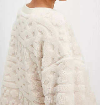 Free People - Moletom de malha trançada