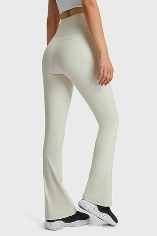 Trendsi - Calça de ioga flare com cintura elástica