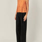 2.7 August Apparel - Burnout Pleated Sleeveless Top