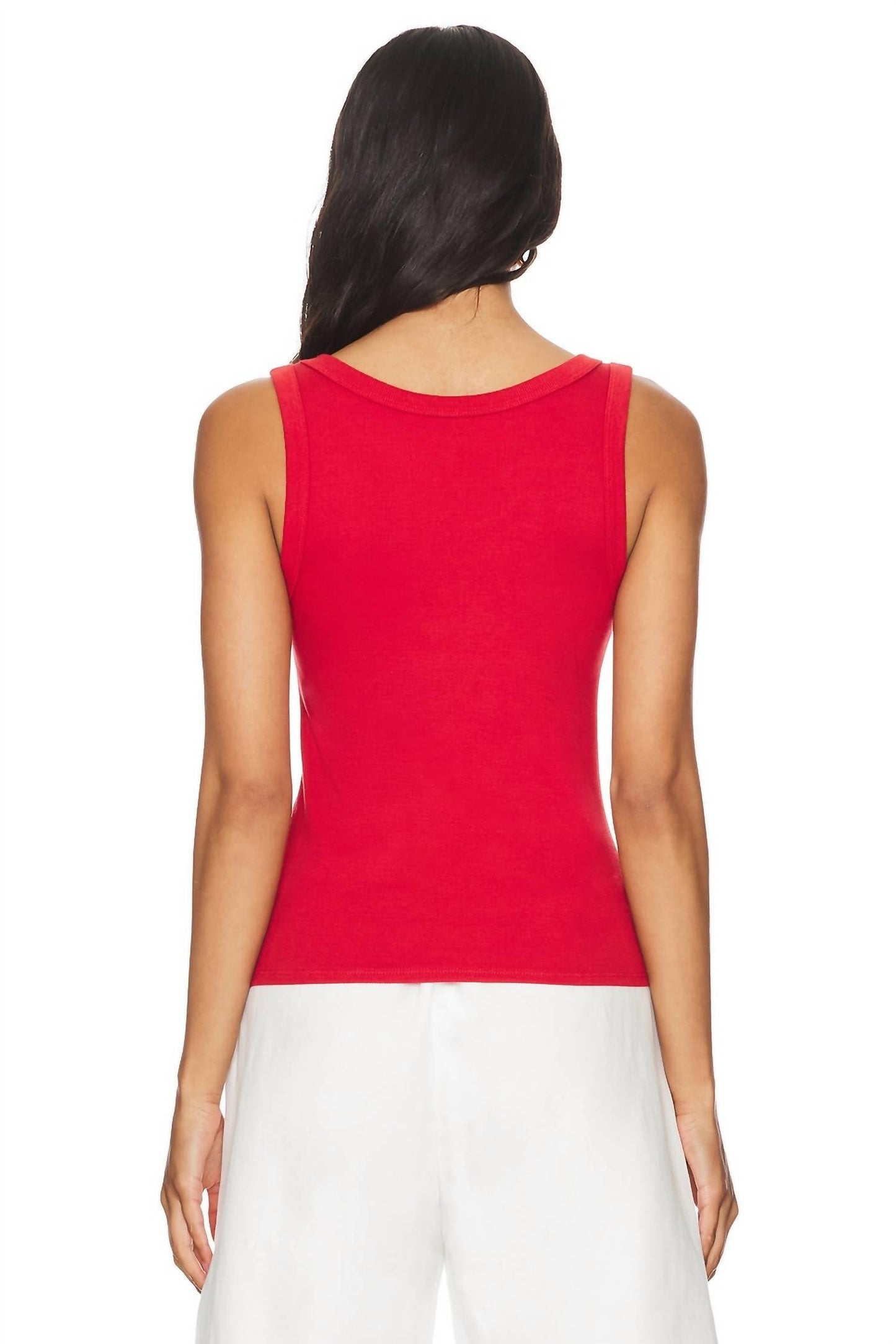 Enza Costa - Supima Rib Scoop Tank Top