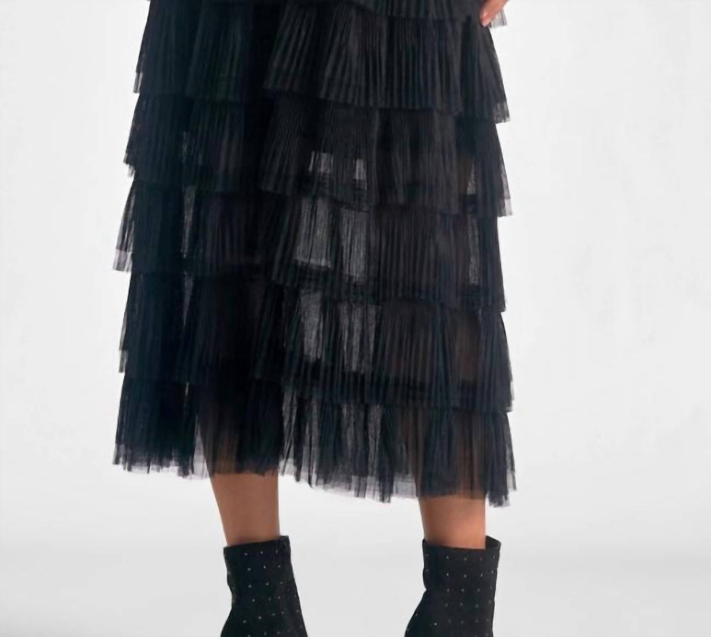 Elan - Layered Tuille Midi Skirt