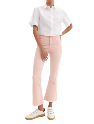 Veronica Beard - Calça jeans flare Carson de cintura alta