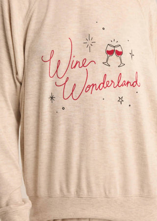 Z Supply - Blusa Cassie Wine Wonderland