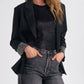 Elan - Eloise Rhinestone Cuffs Blazer
