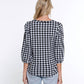 Multiples - 3/4 Sleeve Scoop Neck Top