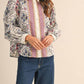 &Merci - Natalie Floral Border Print Button Up Top