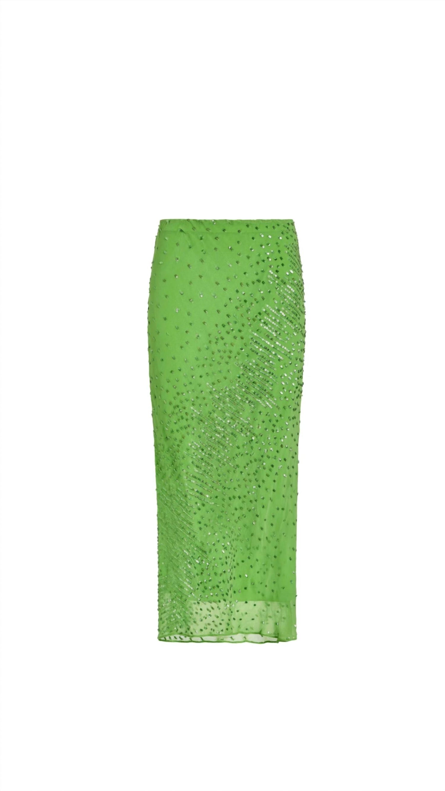 Amanda Uprichard - Noella Sequin Chiffon Midi Skirt