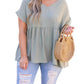 Entro - EDGY PLUS: Landy Babydoll Short-Sleeve Top