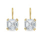 Diana M Jewels - 5.00 Cts Lab Grown Asscher Diamond Drop Earrings