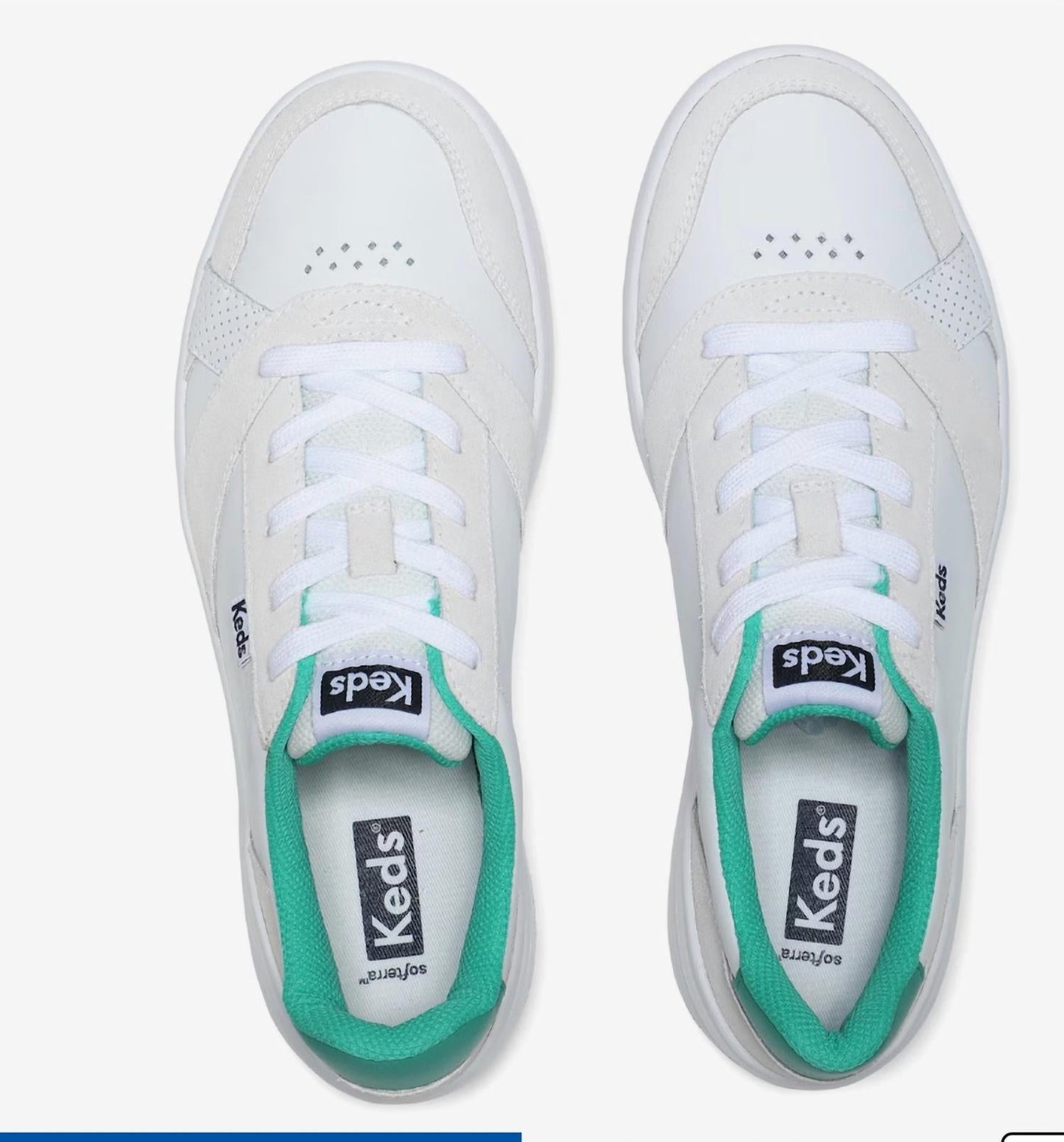 Keds - Women's Court Leather Suede Lace up Sneaker