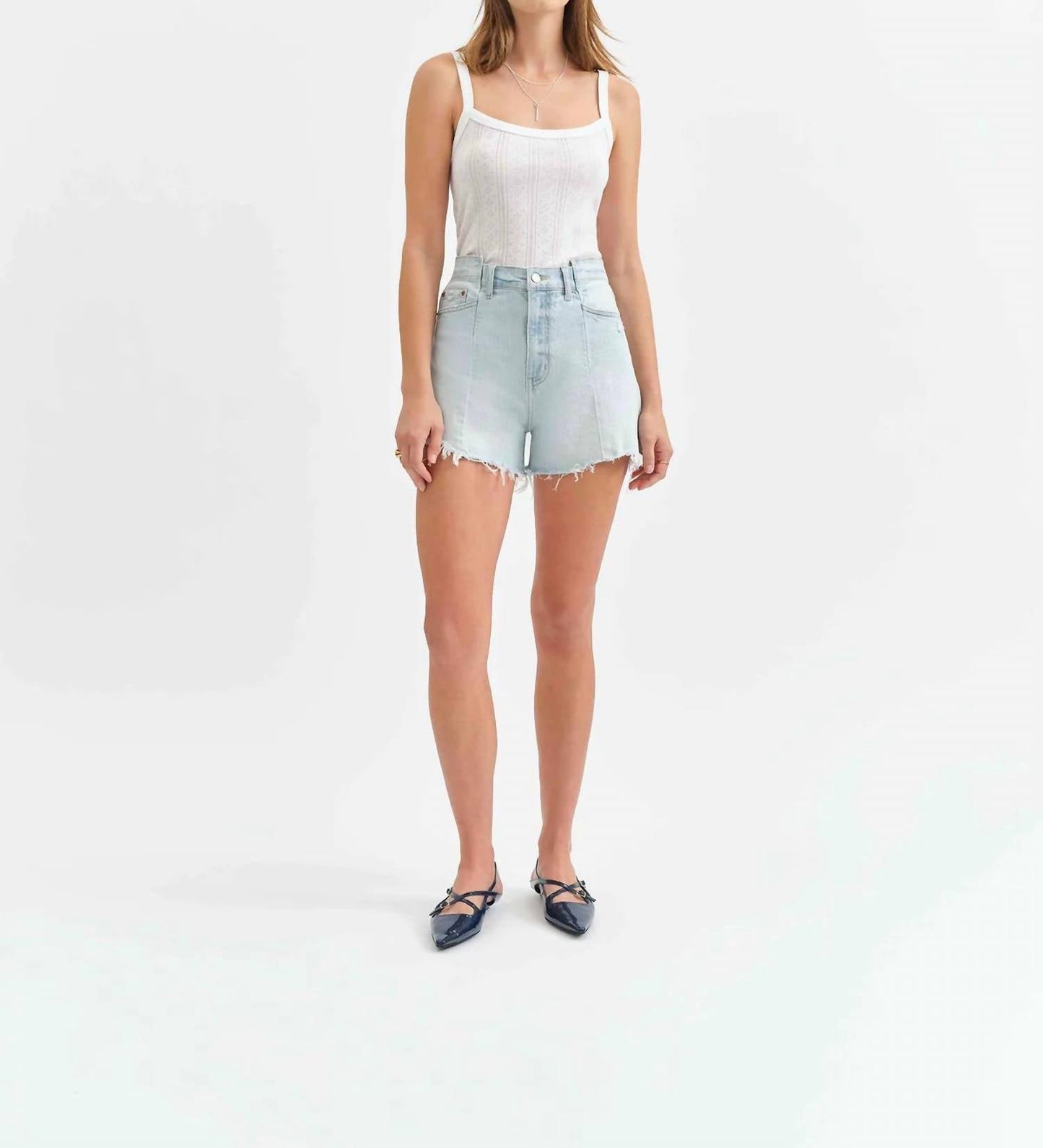 Daze - Knockout Tear & Repair High Rise A-line Short