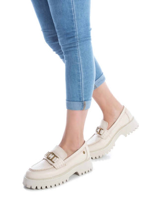 Xti - Mocassins de couro femininos