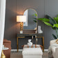 D15x29.5' Gold and White Table Lamp with Round Four Tiered Body