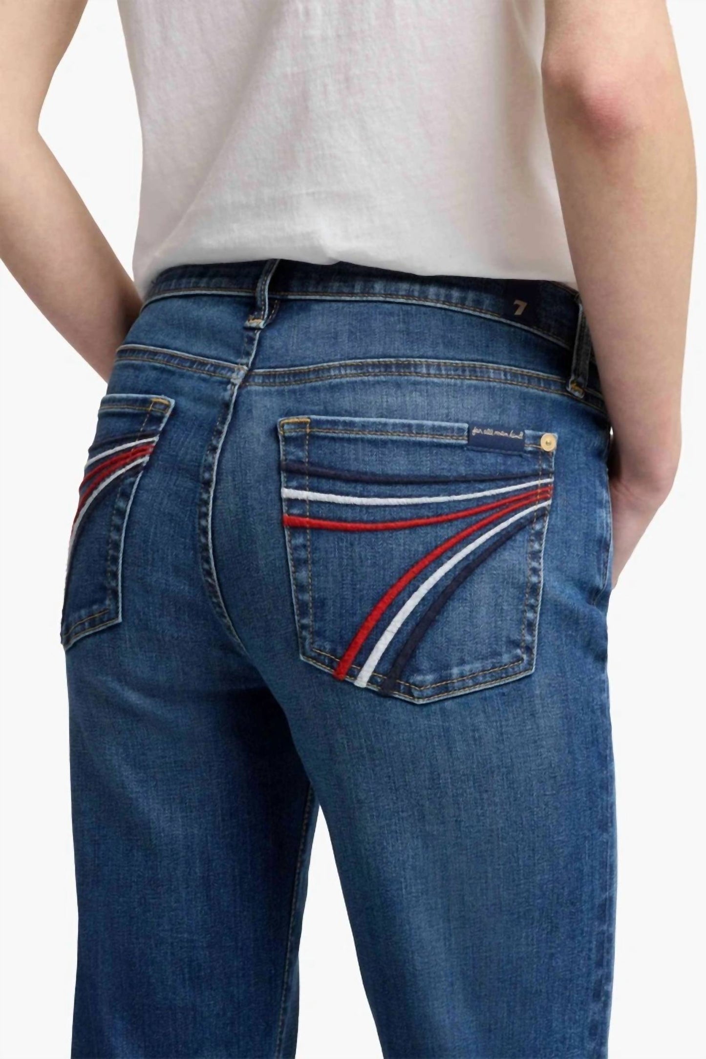 7 For All Mankind - Tailorless Dojo Mid Waist Flared Jeans