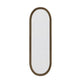 Iron Art Oval Retro Mirror in Gold with Antique Finish