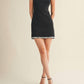 61 Jane - Women's Square Neck Rhinestone Dress