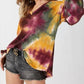 Bibi - Tie Dye Waffle Knit Top