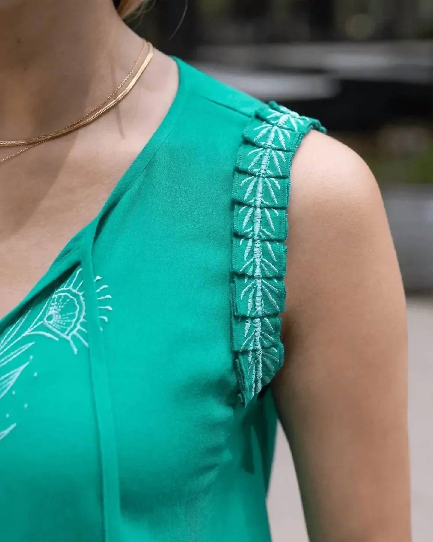 Grace And Lace - Women's Embroidered Top