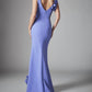 Frascara - 3d Petal Fit And Flare Gown
