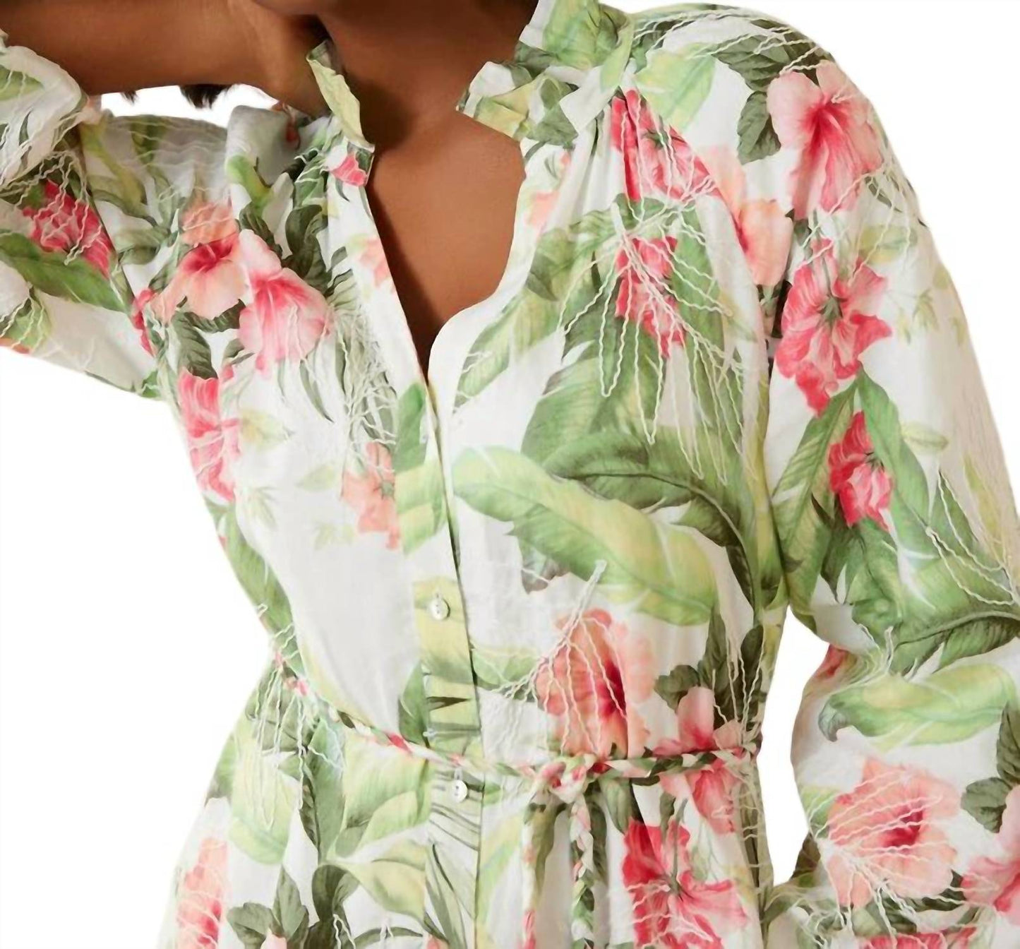 Tommy Bahama - Hibiscus Print Midi Dress