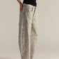 Free People - Good Luck Printed Barrel Jeans