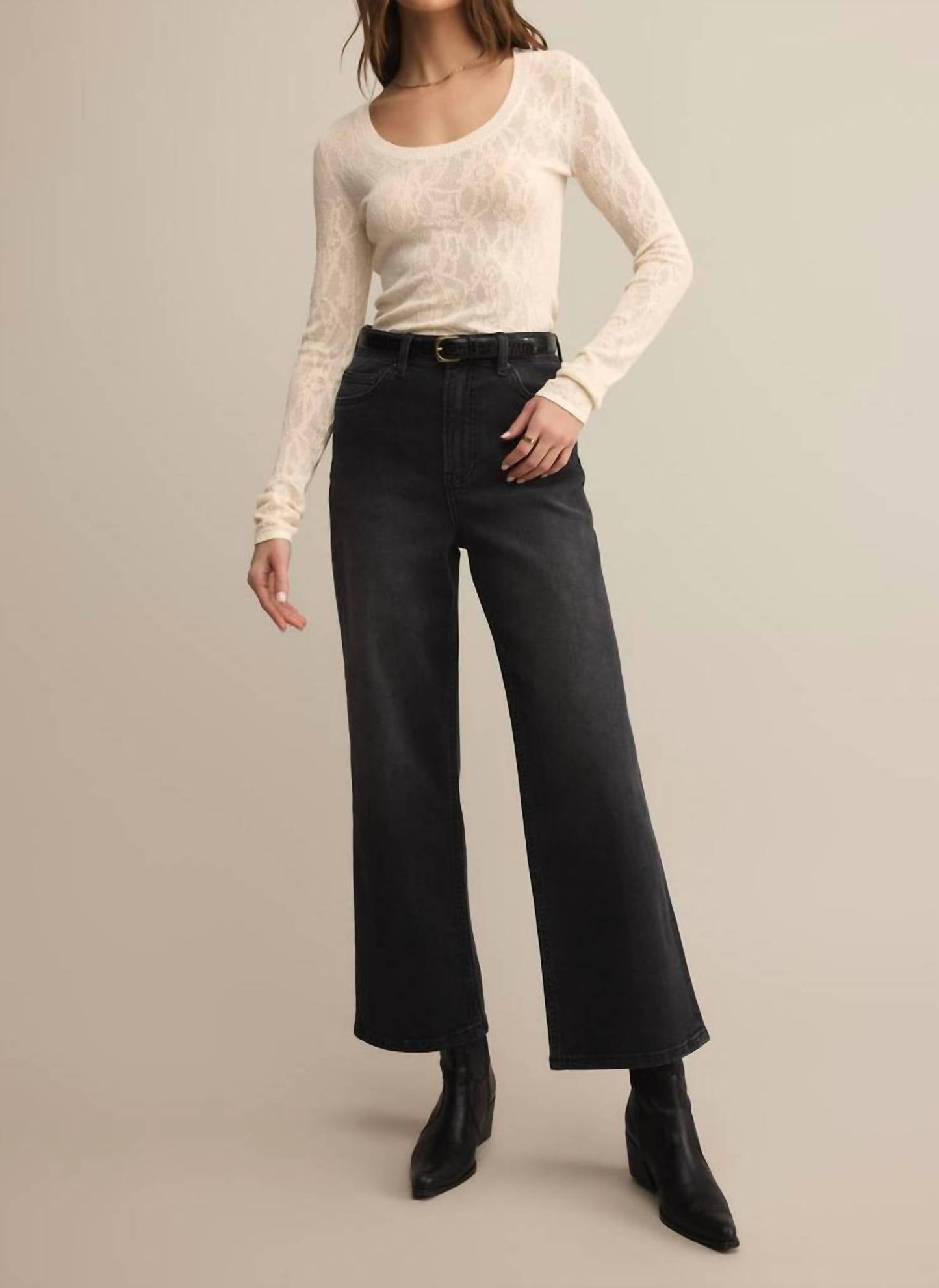 Z Supply - Tibi Scoop Mesh Sweater