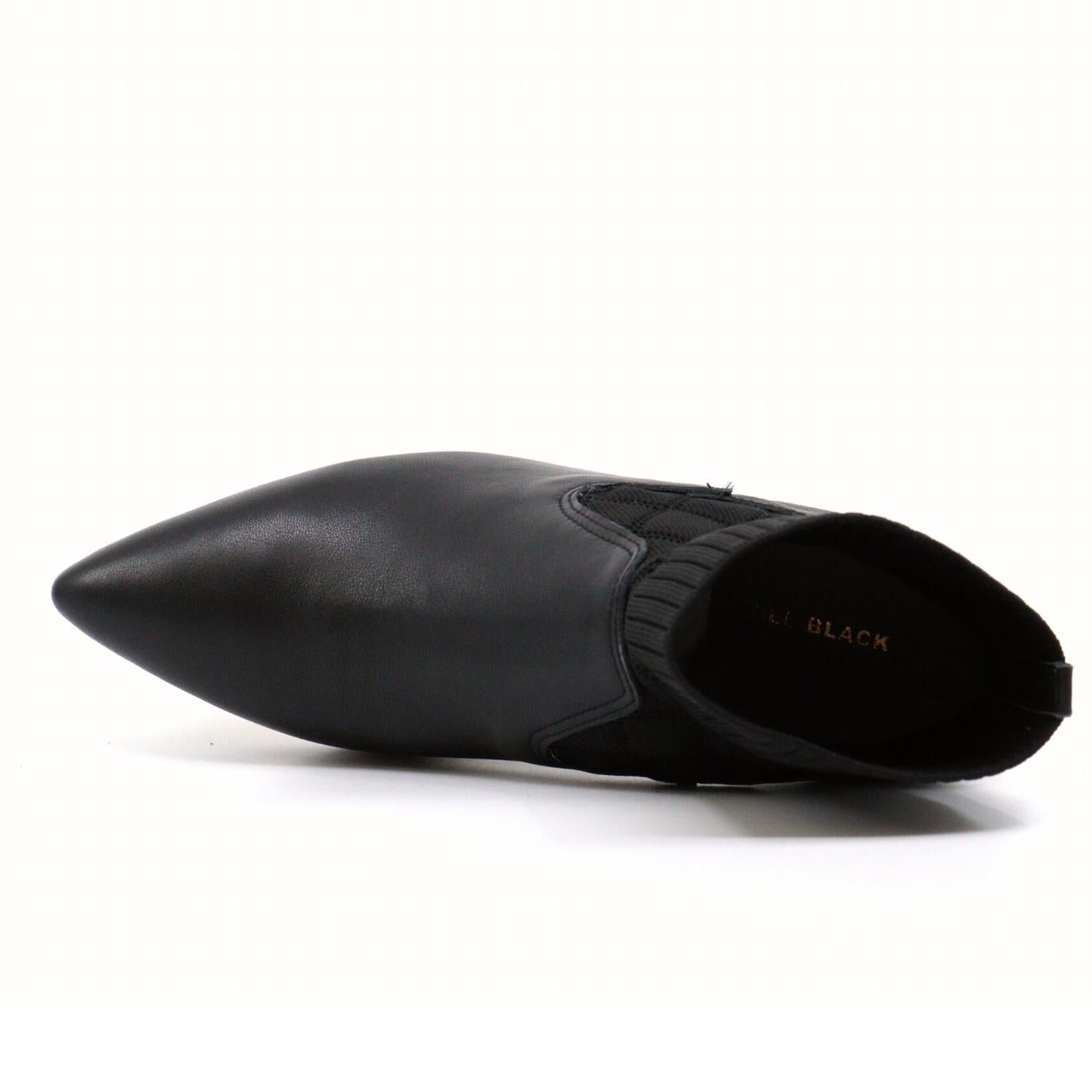 All Black - WOMEN ANKLE SOCK KITTEN HEEL