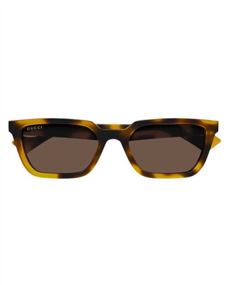 Gucci - Óculos de sol retangulares masculinos com injeção
